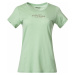 Bergans Graphic Wool Tee Women Light Jade Green/Chianti Red Tričko