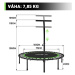 Physionics 86879 Physionics Fitness trampolína na doma i ven, 101 cm, červená