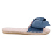 Manebi Espadrilky Sandals With Bow K 1.3 J0 Modrá