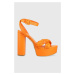 Sandále Guess GABIRA oranžová farba, FL6GBR ELE03