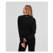 Mikina Karl Lagerfeld Hem Signature Sweatshirt Black