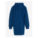 Modré dievčenské mikinové šaty s kapucňou Tommy Hilfiger