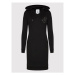 Armani Exchange Úpletové šaty 8NYADY YJ68Z 8218 Čierna Regular Fit