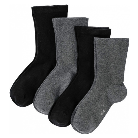 Ponožky s potlačenou manžetou (4 ks) s bio bavlnou bonprix