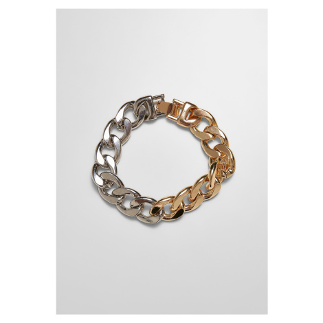 Two-tone bracelet - gold and silver colors