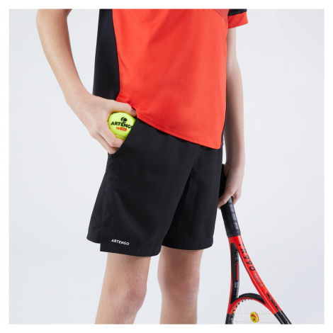 Detské tenisové šortky TSH Dry čierne ARTENGO