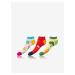 Súprava troch párov unisex farebných vzorovaných ponožiek Bellinda CRAZY IN-SHOE SOCKS 3x