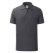 Men's Iconic Polo Friut of the Loom Men's Dark Grey T-Shirt