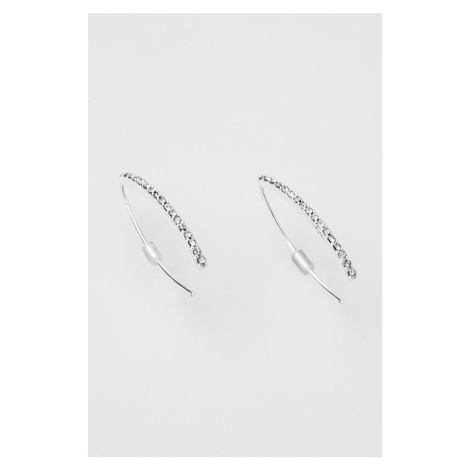 Náušnice Lauren Ralph Lauren strieborná farba