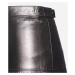 Sukňa Karl Lagerfeld Faux Leather Fringe Skirt Čierna