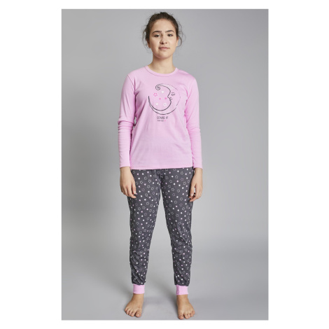 Dievčenské pyžamo Italian Fashion Antilia Ružovo-sivá