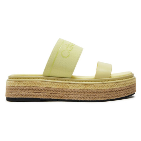 Calvin Klein Šľapky Wedge Slide He HW0HW01966 Žltá