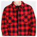 Urban Classics Padded Check Flannel Shirt červená / čierna