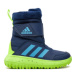 Chlapčenské vysoké zimné topánky ADIDAS Winterplay dark blue blue burst dark blue