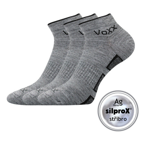 VOXX ponožky Dukaton silproX light grey 3 páry 100722
