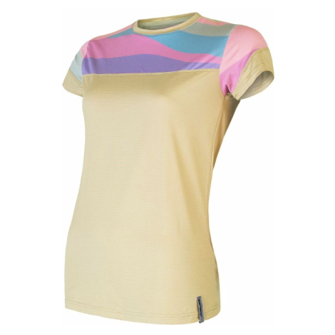 Women's T-shirt Sensor Coolmax Impress Sand/Stripes