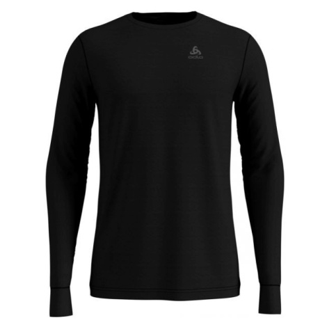 Odlo SUW TOP CREW NECK L/S NATURAL 100% MERINO Pánske tričko s dlhým rukávom, čierna, veľkosť
