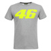 Valentino Rossi pánske tričko grey VR46 yellow Core