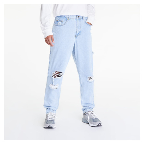 Karl Kani KK Retro Tapered Workwear Heavy Distressed Denim Jeans šedé