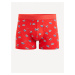 Červené pánske vzorované boxerky Celio Ramen
