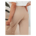 Women's trousers GLAPPO beige Dstreet