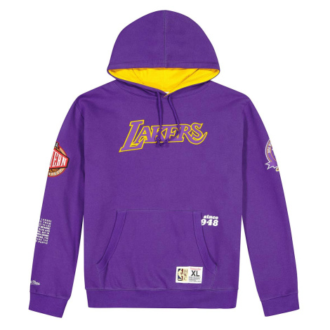 Mitchell & Ness NBA LA Lakers Team Origins Fleece Purple - Pánske - Mikina Mitchell & Ness - Fia
