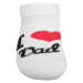 Dojčenské bavlnené ponožky New Baby I Love Mum and Dad biele, veľ:56 , 20C46458