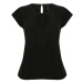 Henbury Dámske elegantné tričko s plisovaním H597 Black