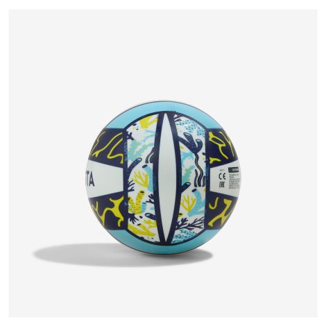 Lopta na plážový volejbal BV100 Fun veľkosť 3 modro-žltá