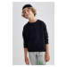 DEFACTO Boy's Crew Neck Sweatshirt