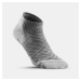Ponožky Hike 100 nízke sivé 2 páry