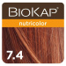 BIOKAP Nutricolor Farba na vlasy Medený blond 7.4 - BIOKAP