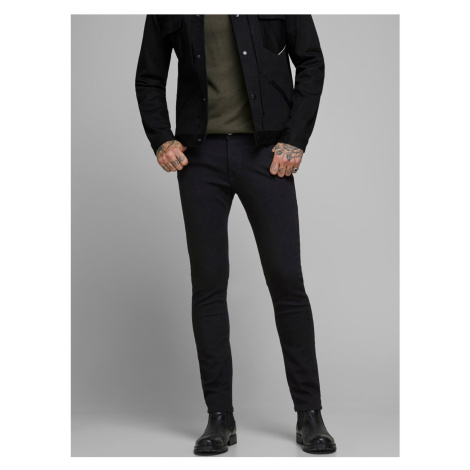 Čierne slim fit rifle Jack & Jones Glenn