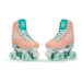Rio Roller Script Children's Quad Skates - Peach / Green - UK:5J EU:38 US:M6L7