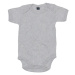 Babybugz Dojčenské body s krátkym rukávom BZ10 Heather Grey Melange