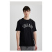 DEFACTO Regular Fit Crew Neck Printed Short Sleeve T-Shirt