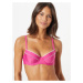 Hunkemöller Bikinový top 'Maya'  fuksia / biela