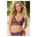 Trendyol Floral Pattern Triangle Bikini Top