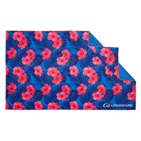 Rýchloschnúca osuška LifeVenture Printed SoftFibre Trek Towel Farba: ružová/modrá