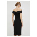 Šaty Ivy Oak čierna farba,mini,priliehavá,IO1100X7089