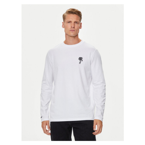 KARL LAGERFELD S dlhými rukávmi 755405 543221 Biela Slim Fit