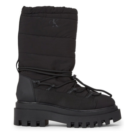 Calvin Klein Jeans Snehule Flatform Snow Boot Nylon Wn YW0YW01146 Čierna