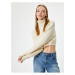 Koton Crop Knitwear Sweater Turtleneck Long Sleeve Acrylic Blend