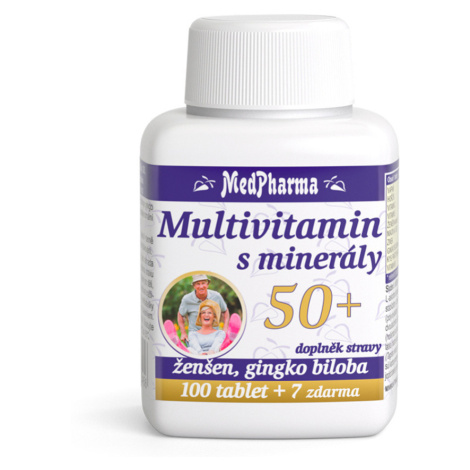 MEDPHARMA Multivitamín s minerálmi 50+ 107 tabliet