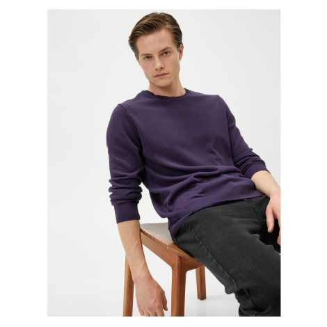 Koton Basic Knitwear Sweater Crew Neck Slim Fit Long Sleeve