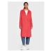 TWINSET Vlnený kabát 231TP2350 Ružová Regular Fit