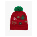 Koton Knitted Hat Christmas Theme with Pompoms Glowing-In-the-Dark Hat