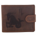 Pánska peňaženka MERCUCIO svetlohnedá vzor 35 znamenie kozorožec 2911906
