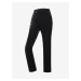 Čierne pánske outdoorové nohavice s membránou ALPINE PRO Zoner