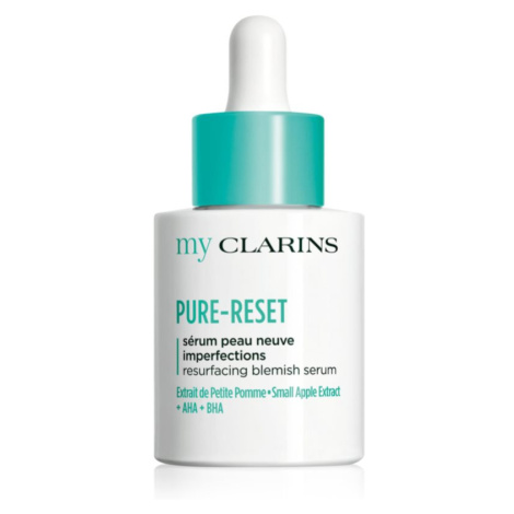 Clarins My Clarins Pure-Reset Resurfacing Blemish Serum obnovujúce sérum pre mastnú pleť so sklo